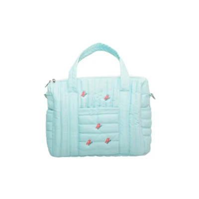 Mint Flutter Mommy Bag