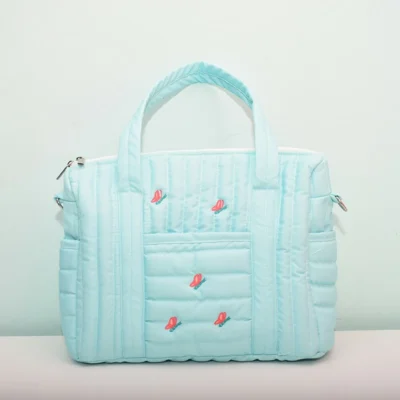 Mint Flutter Mommy Bag