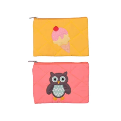 Owl & Fantasy Scoop Flat Pouch