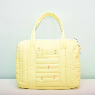 Yellow Tulip Mommy Bag