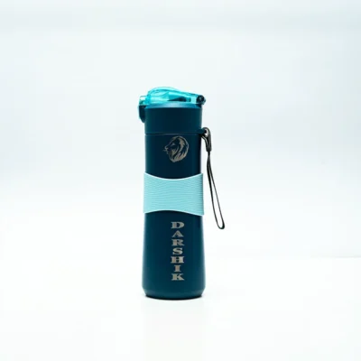 Dark Blue SS Sipper 500ml with Straw