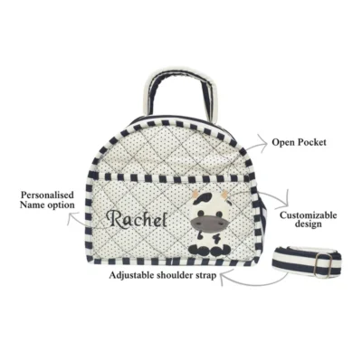 Baby Cow Quilted Diaper Bag