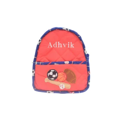 New Toddler Sports Quilted Backpack