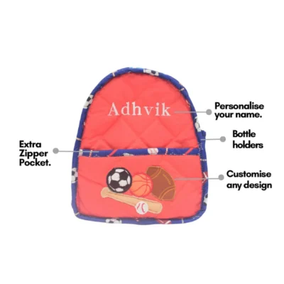 New Toddler Sports Quilted Backpack