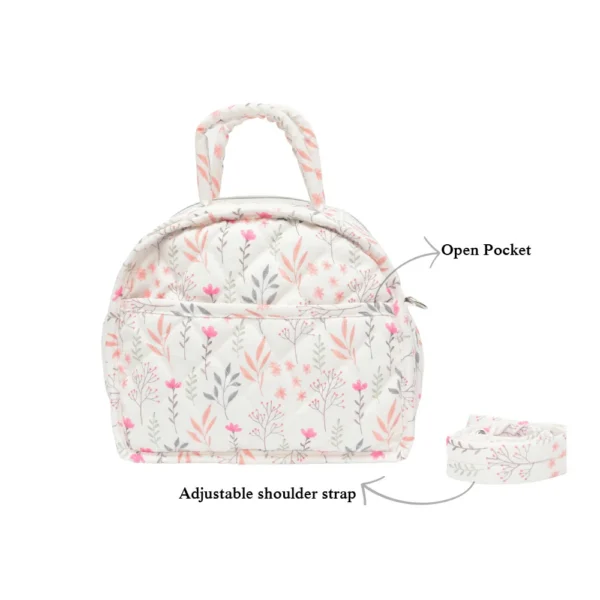 Elara Quilted Mini Diaper Bag - Image 2