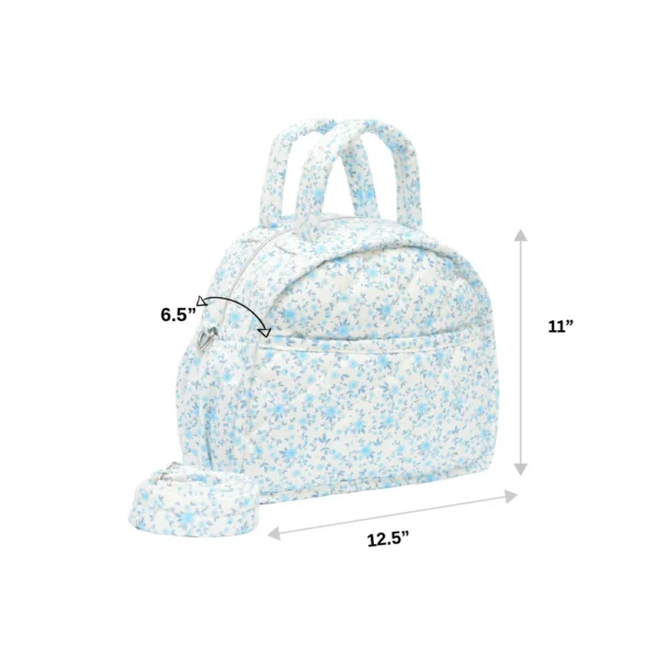 Iris Quilted Mini Diaper Bag - Image 6