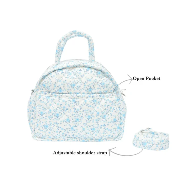 Iris Quilted Mini Diaper Bag - Image 2