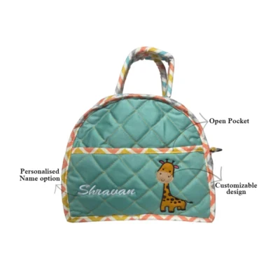 Giraffe Quilted Diaper Bag