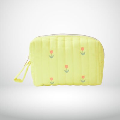 Yellow Tulip – Tote Bag, All Purpose Pouch, Cosmetic Pouch Combo Box Tote