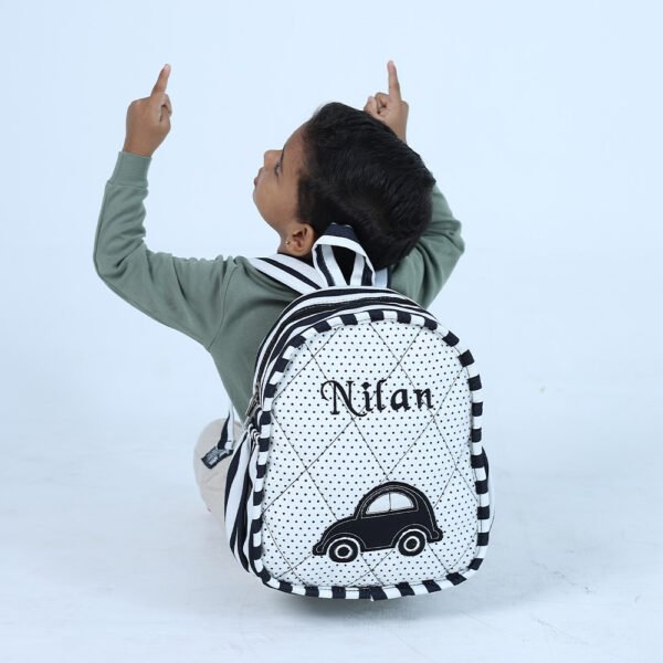 Car Craze(Monostripe) Toddler Backpack - Image 4