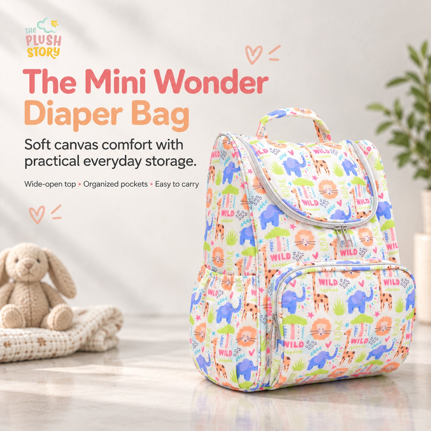 The Plush Story Diaper Bag for Mom