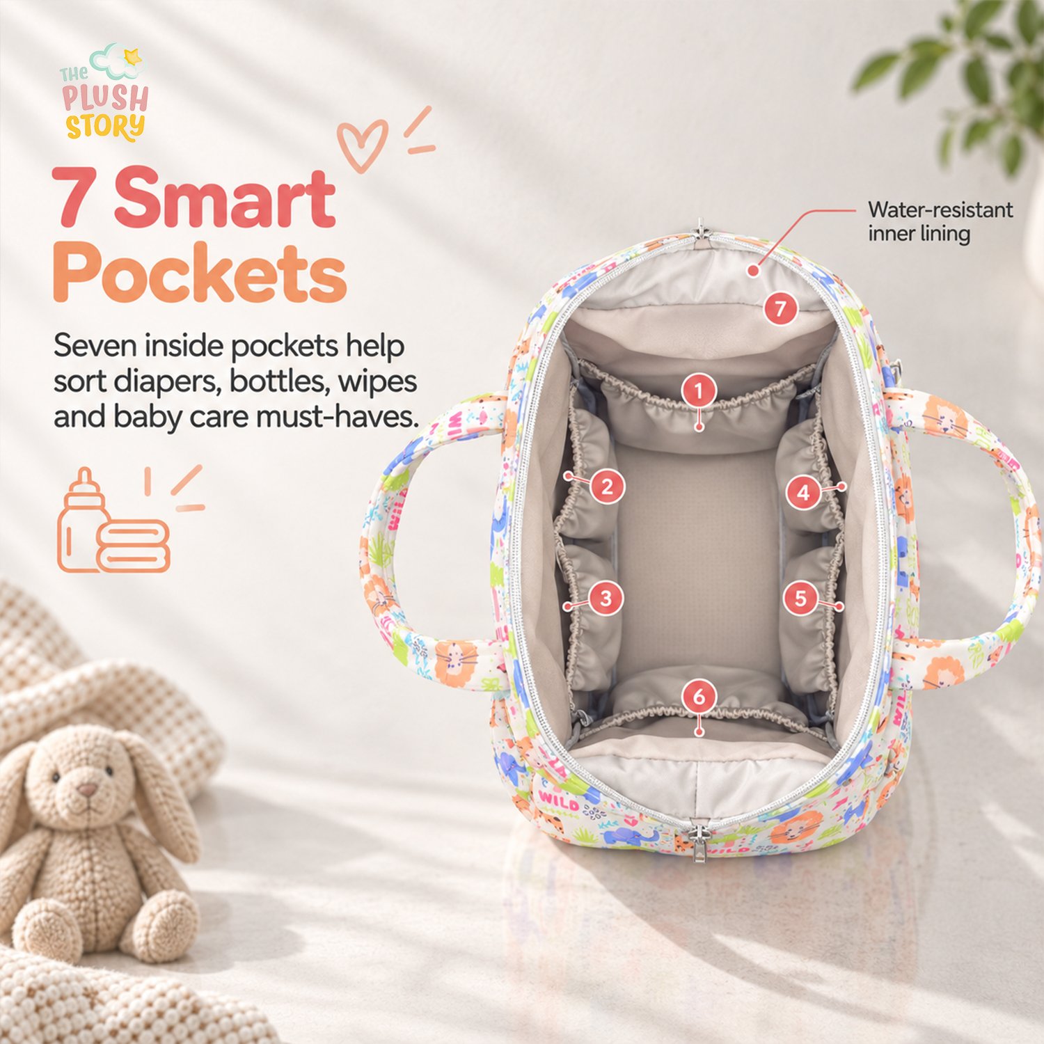The Plush Story Diaper Bag for Mom
