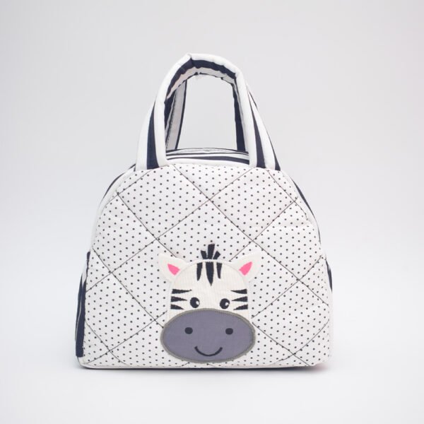Zebra Quilted Lunch Bag