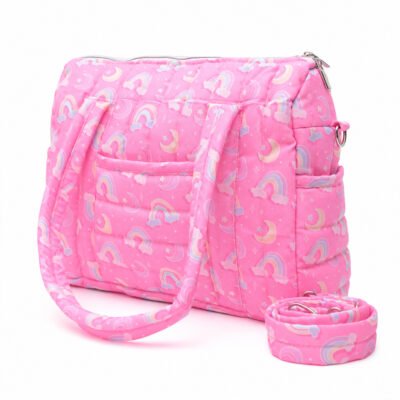 The Plush Story Rainbow Mommy Diaper Bag