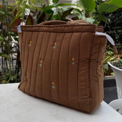 Petals & Brown Box Tote