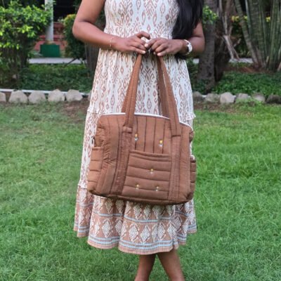 Brown Tulip Mommy Bag