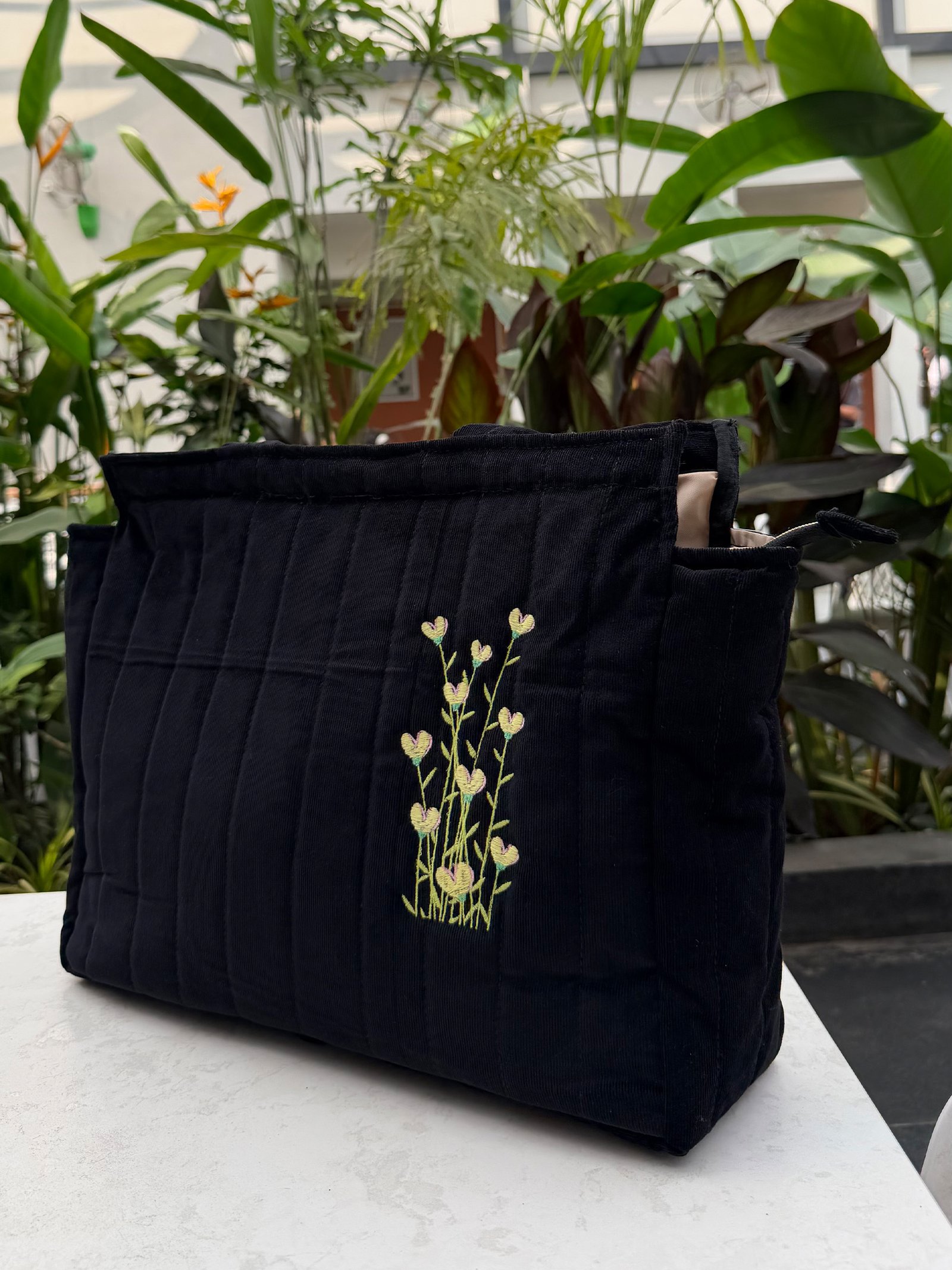 Blossom Hearts - Black Box Tote