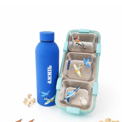 Aeroplane Bottle Tiffin Combo