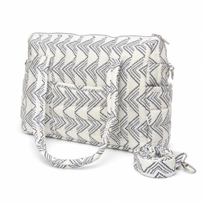 Zig Zag Polka Mommy Diaper Bag