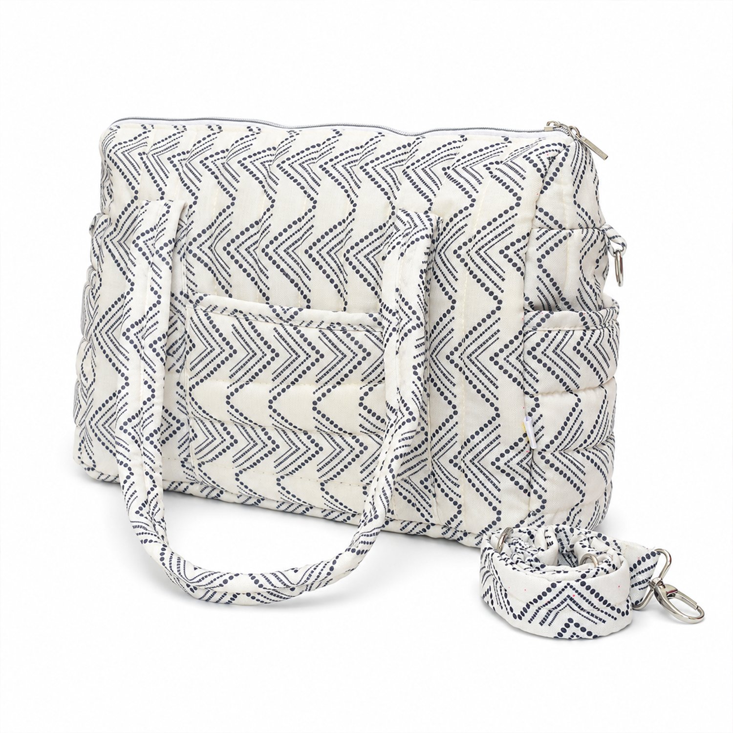 Zig Zag Polka Mommy Diaper Bag