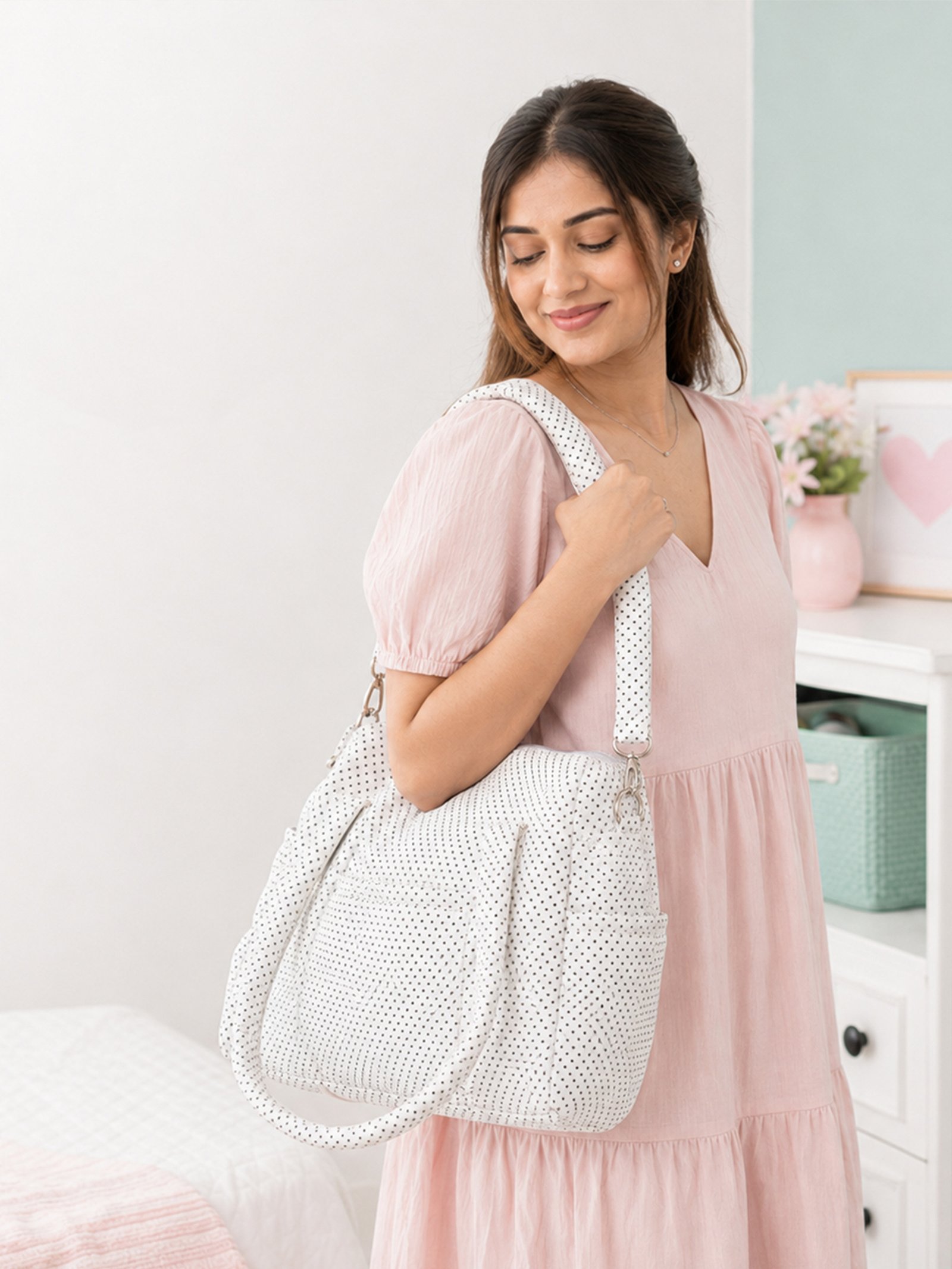 Polka Mommy Bag