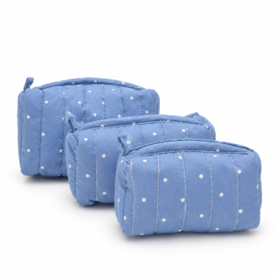 Daisy Dots Cotton Pouch Set -3pcs
