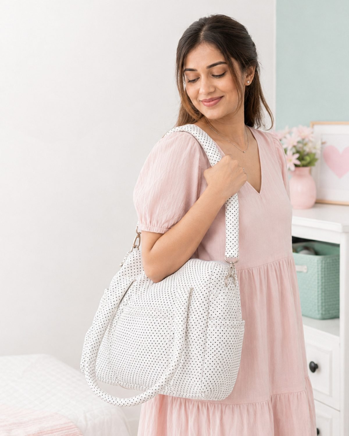 Polka Mommy Bag