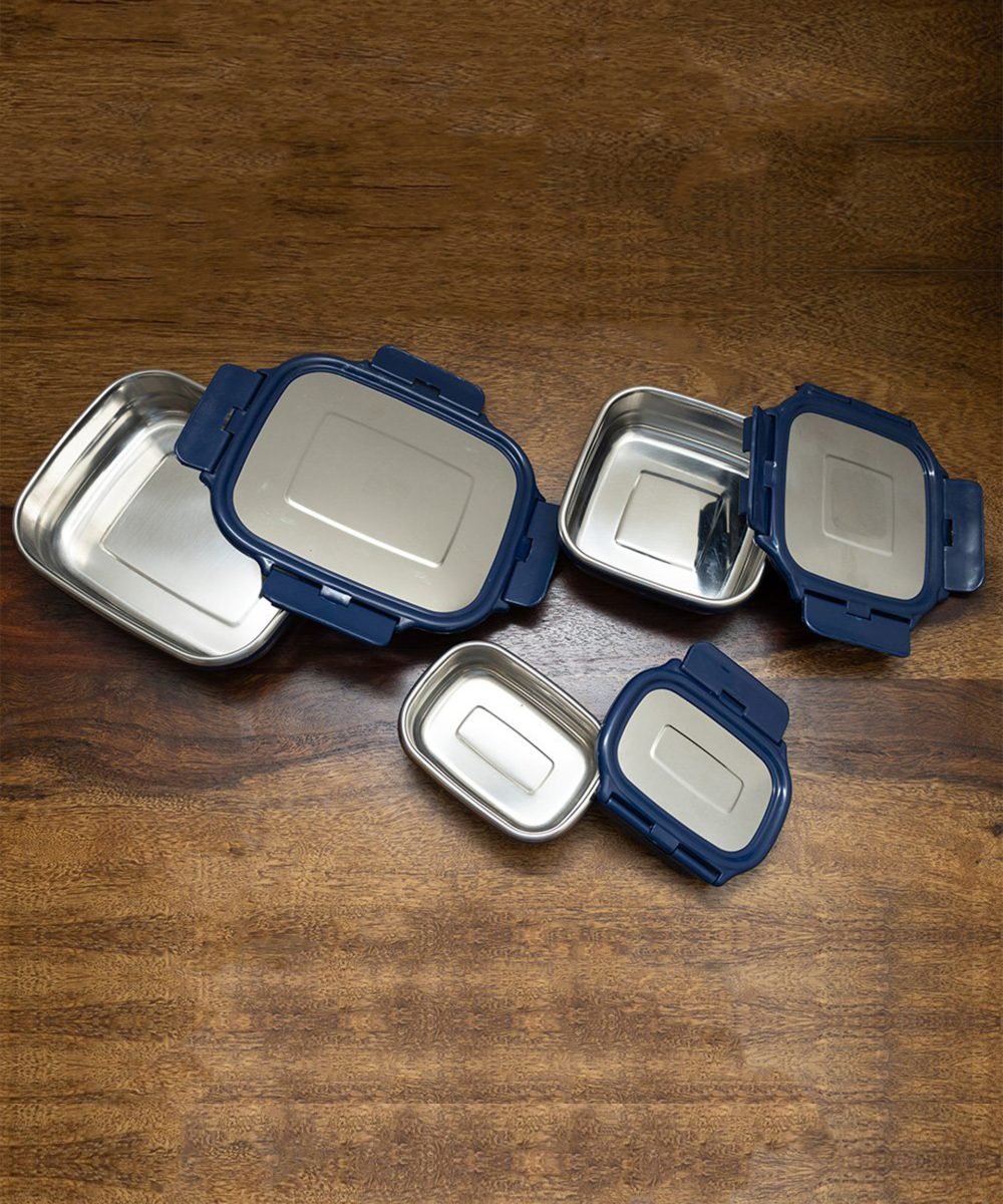 Navy Blue Lunch Box Combo